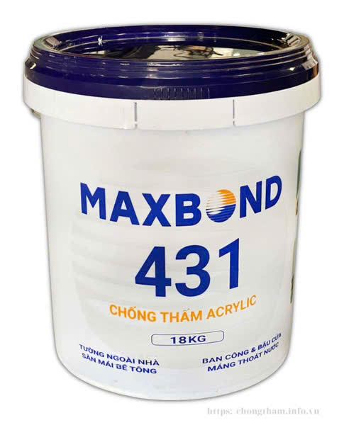 Lưu ý khi thi công chống thấm gốc Acrylic Maxbond 431